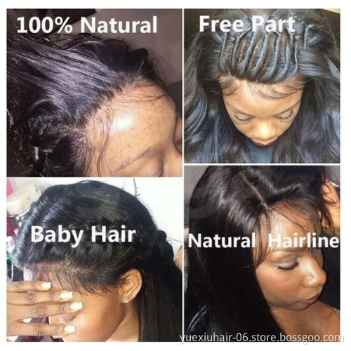 150% Density Lace Front Human Hair Wigs For Women Pre Plucked With Baby Hair Black Body Wave Brazilian Lace Wig